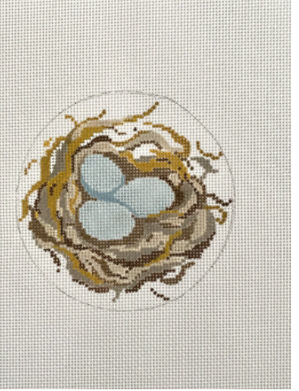 Canvas BLUEBIRD NEST ROUND  JCB19   4"ROUND