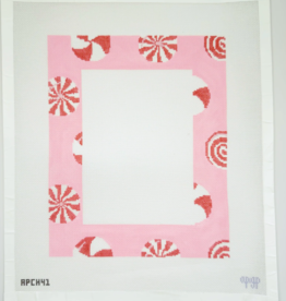 Canvas PINK PEPPERMINTS PICTURE FRAME APCH41 8X10" FITS 5X7 PICTURE