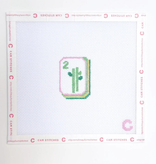 Canvas MINI MAHJONG TILES - BAM - BAG CHARMS