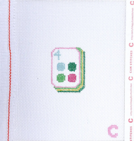 Canvas MINI MAHJONG TILES - DOT - BAG CHARMS