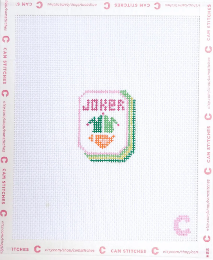 Canvas MINI MAHJONG TILES - JOKER- BAG CHARMS