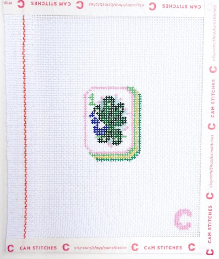 Canvas MINI MAHJONG TILES - BAM BIRD - BAG CHARMS