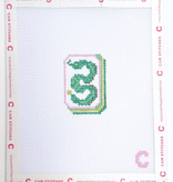 Canvas MINI MAHJONG TILES - DRAGON - BAG CHARMS