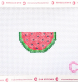 Canvas MINI WATERMELON SLICE  - BAG CHARM