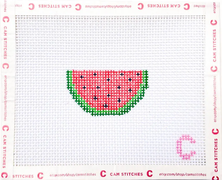 Canvas MINI WATERMELON SLICE  - BAG CHARM