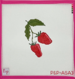 Canvas SWEET STRAWBERRIES  ASA3   3.5X4.5"