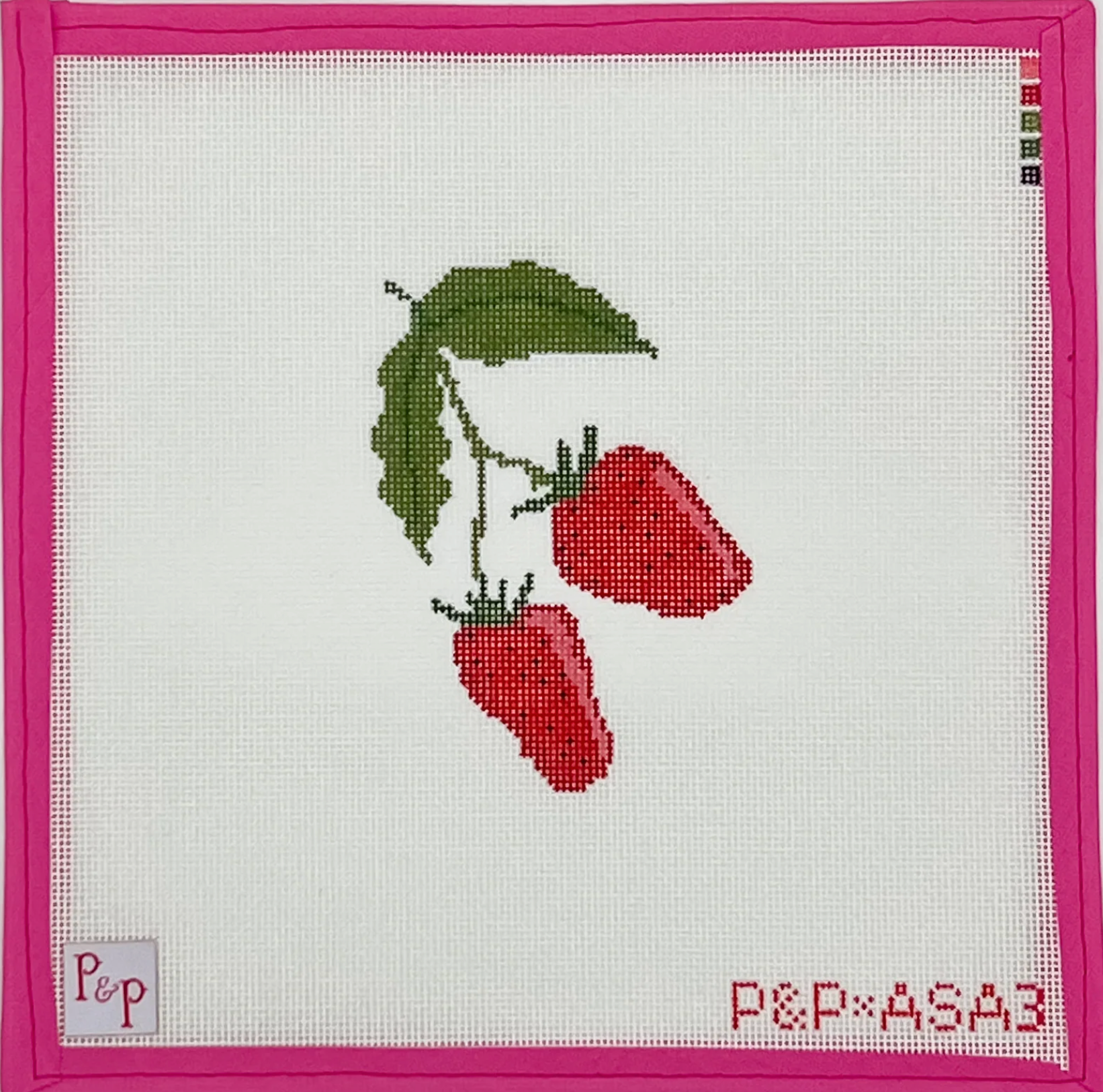 Canvas SWEET STRAWBERRIES  ASA3   3.5X4.5"