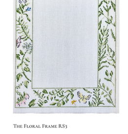 Canvas FLORAL PICTURE FRAME  RS3