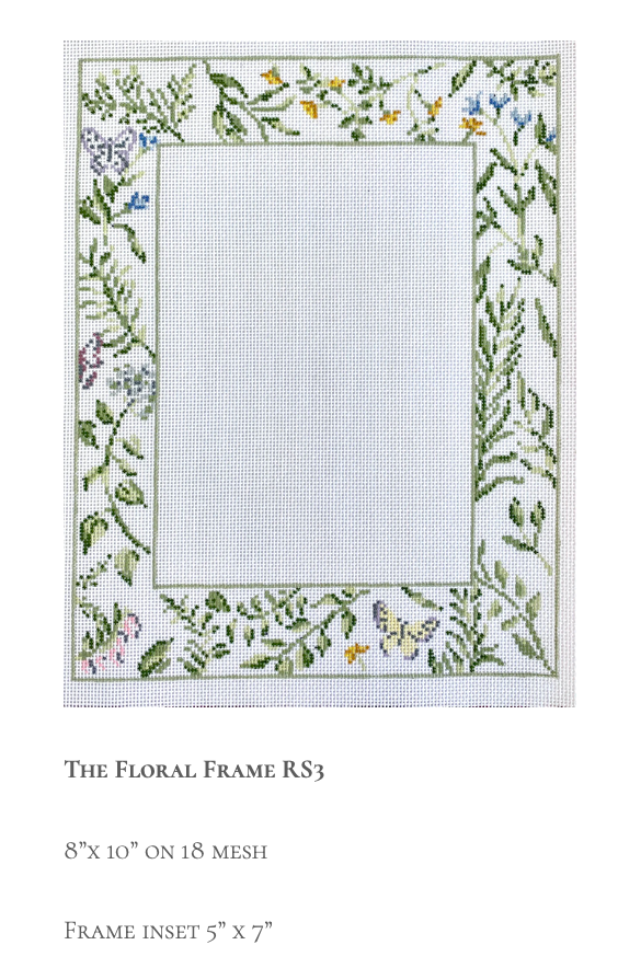 Canvas FLORAL PICTURE FRAME  RS3