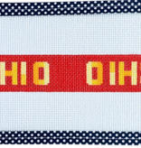 Canvas CHI O  KEY FOB