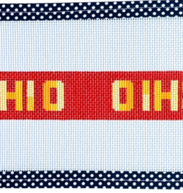 Canvas CHI O  KEY FOB