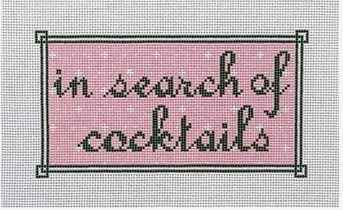 Canvas IN SEARCH OF COCKTAILS  AOK814    5.8X3.2"