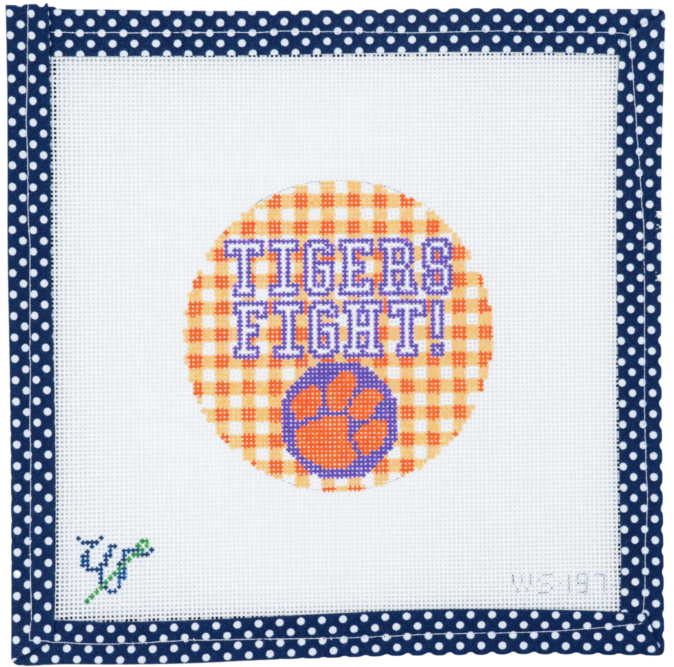 Canvas CLEMSON ROUND  WS197W  4" ROUND