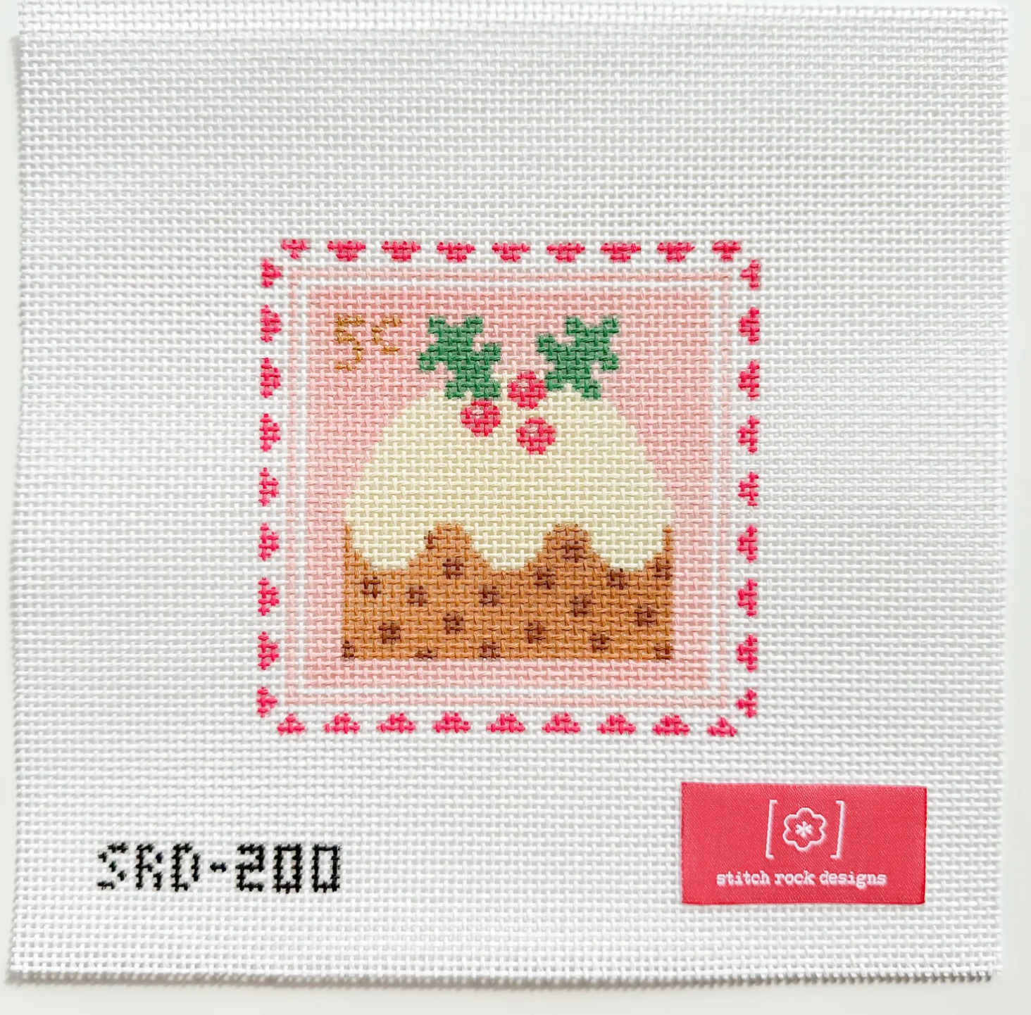 Canvas FIGGY PUDDING STAMP  4X4"   SRD200