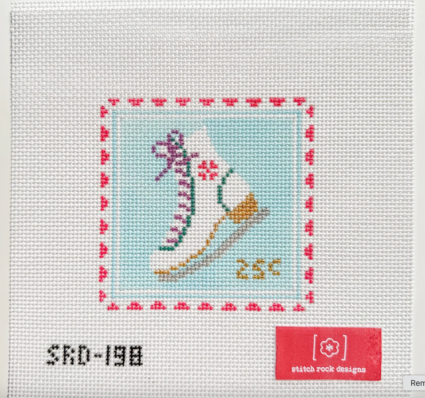 Canvas SKATES  STAMP  4X4"   SRD198