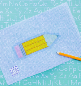 Canvas PENCIL   SS052   WITH STITCH GUIDE  3X4.25"