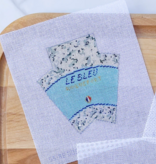 Canvas 3D WEDGE OF BLUE  CHEESE  SSAE006    4.5X4.75"