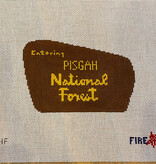 Canvas NATIONAL FOREST SIGN - PISGAH  5X3"