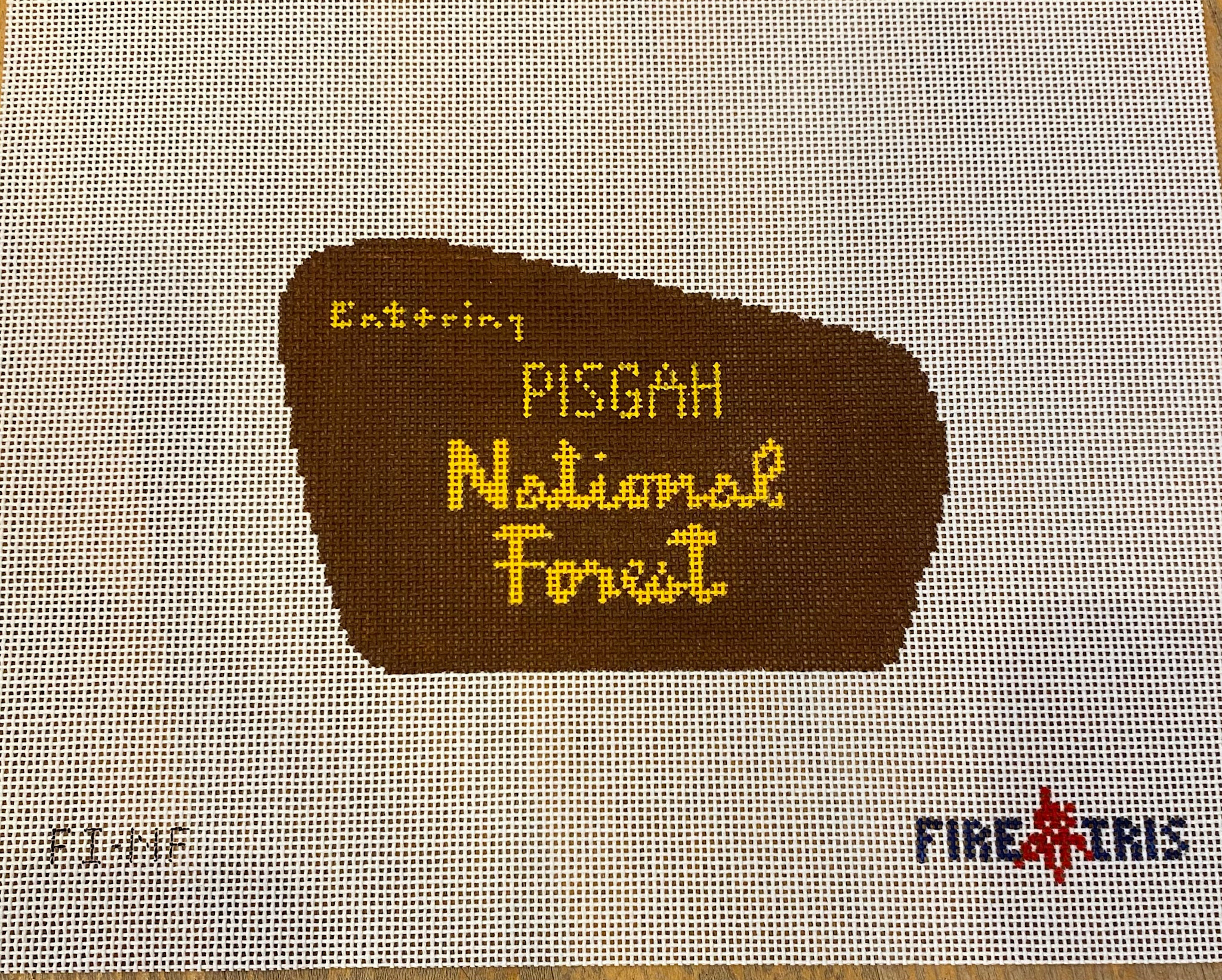 Canvas NATIONAL FOREST SIGN - PISGAH  5X3"