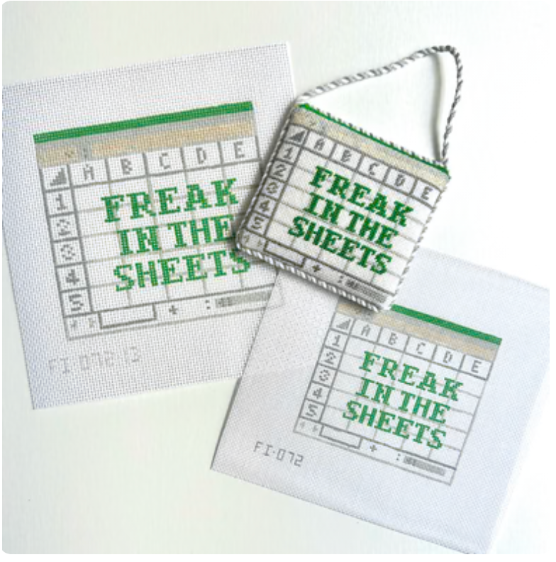 Canvas FREAK IN THE SHEETS   FI071C   5X5.25"