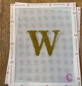 Canvas MINI WOFFORD "W"   - BAG CHARM