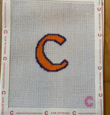 Canvas MINI CLEMSON "C"    - BAG CHARM