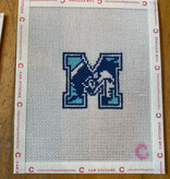 Canvas MINI JL MANN HIGH SCHOOL "M"    - BAG CHARM