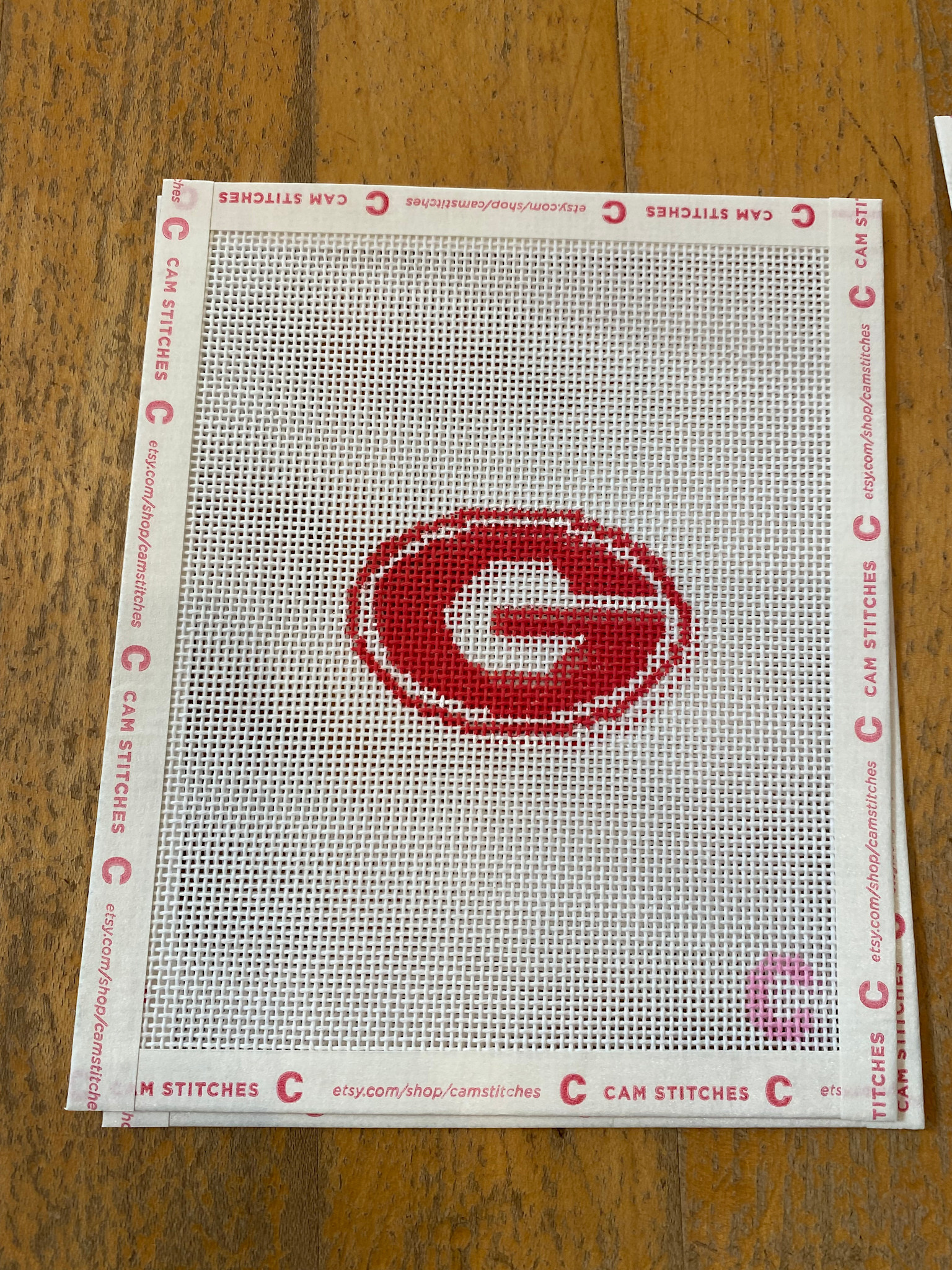 Canvas MINI GREENVILLE  HIGH SCHOOL "G"    - BAG CHARM