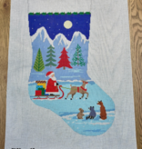 Canvas SLEIGH RIDE DELIVERY STOCKING 3282