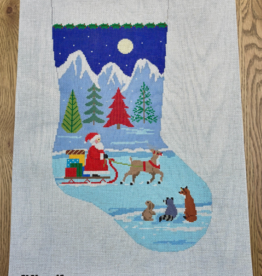 Canvas SLEIGH RIDE DELIVERY STOCKING 3282