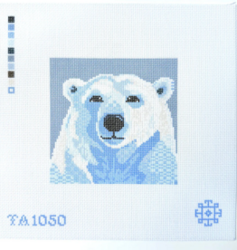 Canvas MINI POLAR BEAR PRINTED CANVAS  TA1050   4.5X4.5"