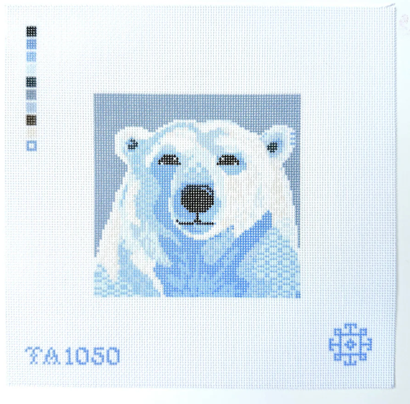 Canvas MINI POLAR BEAR PRINTED CANVAS  TA1050   4.5X4.5"
