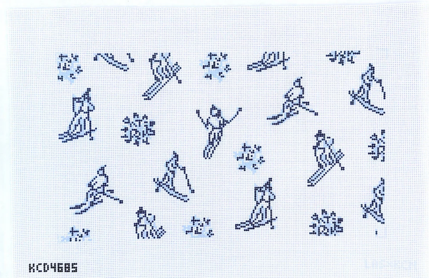 Canvas APRES SKI BOLSTER PILLOW - PRINTED  12X8"