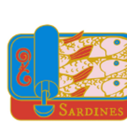 Accessories RED AND BLUE SARDINE CAN  NEEDLE MINDER