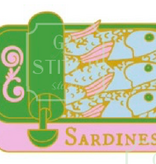 Accessories PINK AND GREEN GLITTER SARDINE CAN   NEEDLE MINDER