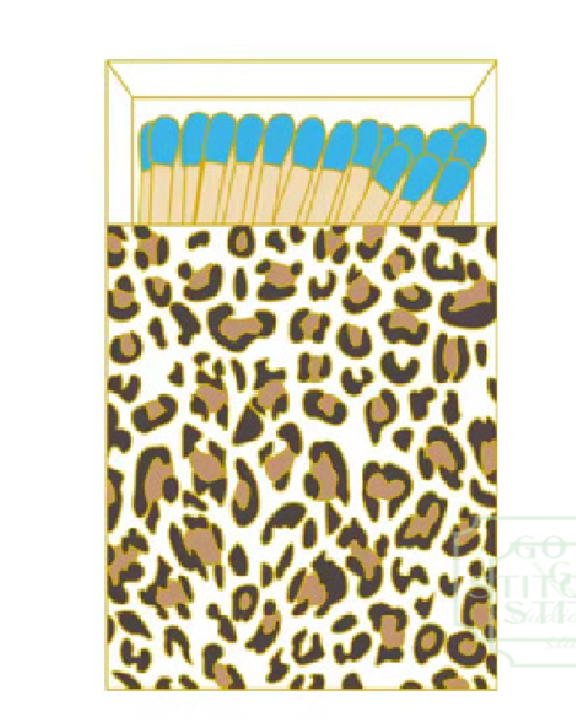 Accessories BLUE LEOPARD MATCHBOX  NEEDLE MINDER