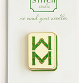 Accessories BAMBOO MAHJONG TILE   NEEDLE MINDER