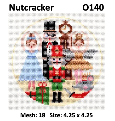 Canvas NUTCRACKER ROUND  DS0140 4.25" ROUND