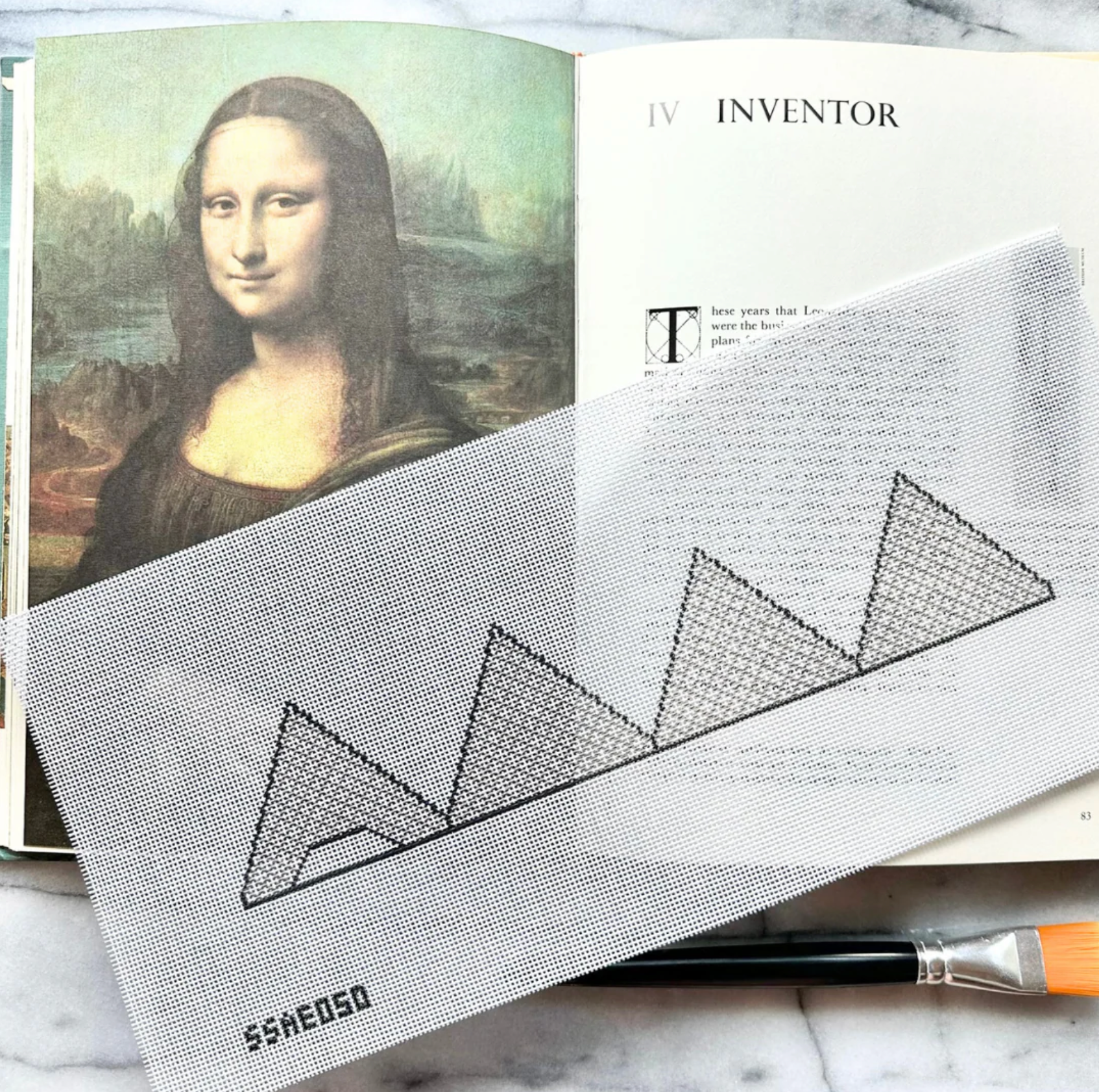 Canvas 3D LOUVRE   SSAE050    6.25X3.5"