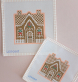 Canvas CHRISTMAS VILLAGE - 13 MESH GINGERBREAD HOUSE  9.7X10.25"