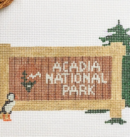 Canvas NATIONAL FOREST SIGN - ACADIA    5X3.2"