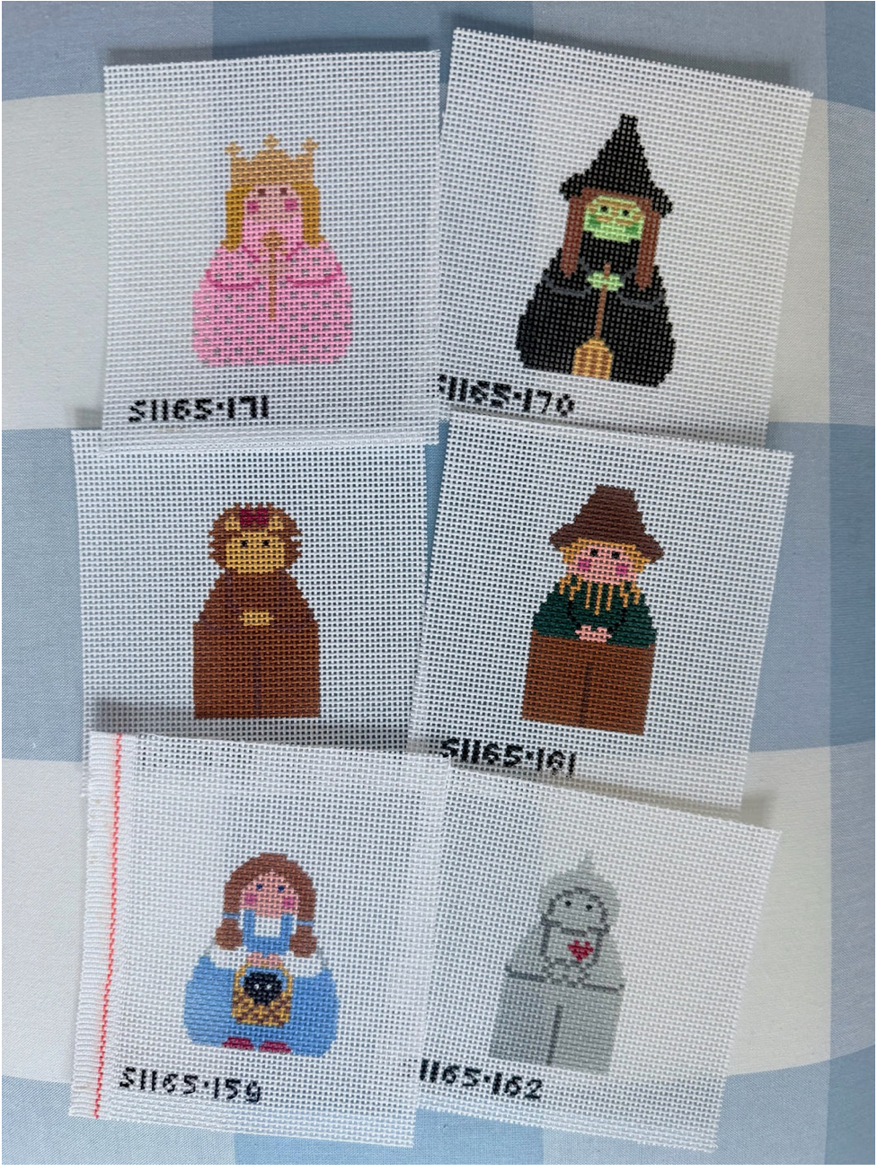 Canvas DOT AND FRIENDS STITCH-IT'S  ANGELS    SET OF 6  SI165DAF