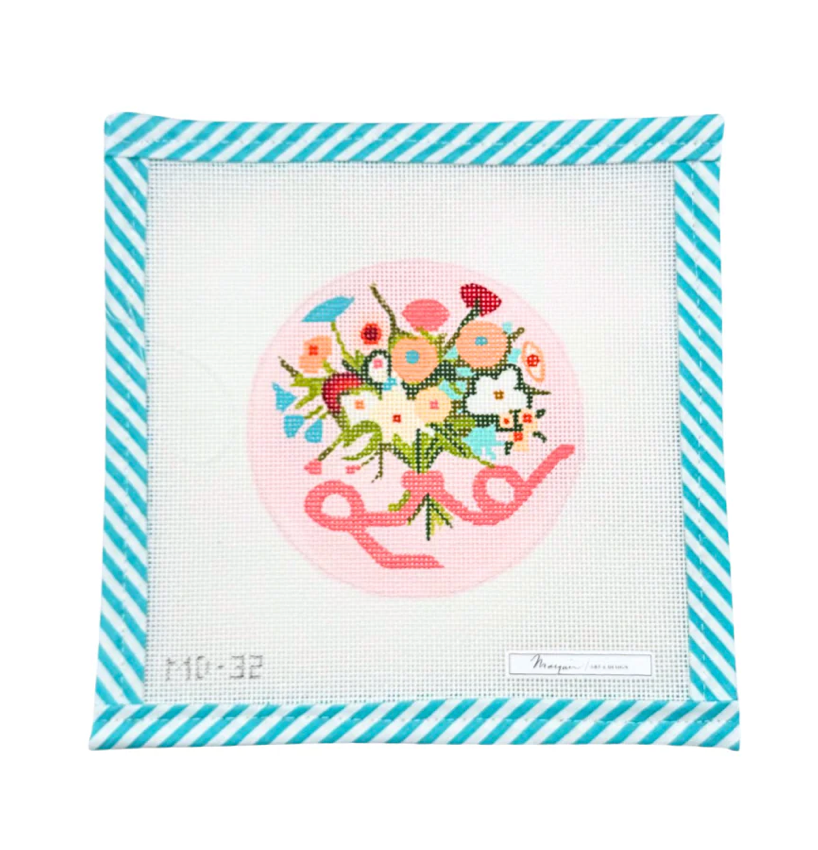 Canvas MARQUIN'S SUMMER BOUQUET 4" ROUND