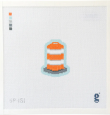 Canvas CONSTRUCTION TRAFFIC DRUM  MINI/BAG CHARM  GP160  2.3X1.9"