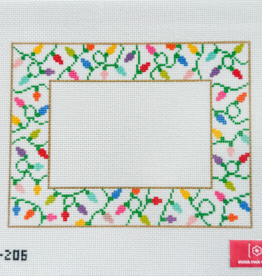 Canvas CHRISTMAS LIGHTS PICTURE FRAME  SRD206  9X7"