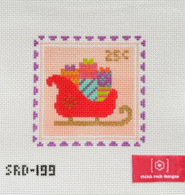 Canvas SLEIGH STAMP  4X4"   SRD199