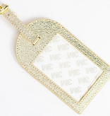 Accessories THE BAG TAG - SELF FINISHING -2X3" -  GOLD PALM