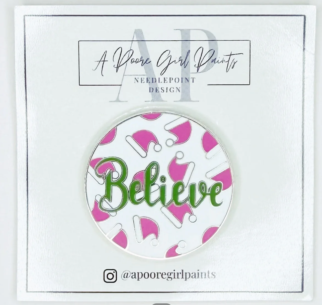 Accessories BELIEVE WITH SANTA HATS  NEEDLE MINDER