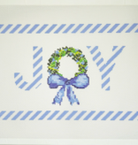 Canvas PEPPERMINT JOY  -  BLUE  APCH47   13.8X8.3"