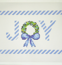 Canvas PEPPERMINT JOY  -  BLUE  APCH47   13.8X8.3"